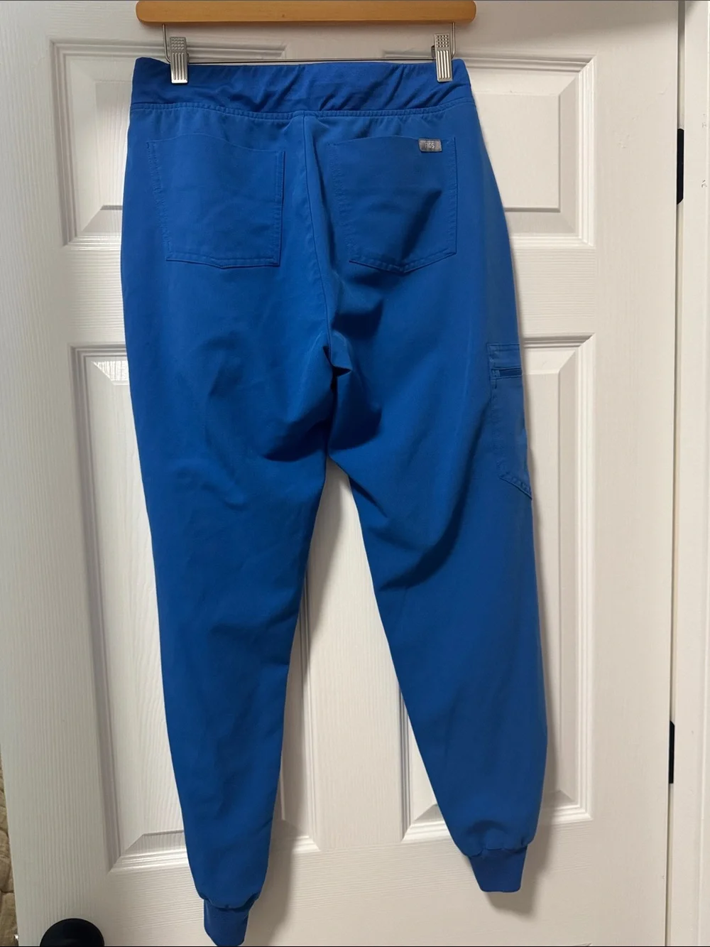 Figs royal blue Zamora Jogger Pants with Drawstring Waist sz small